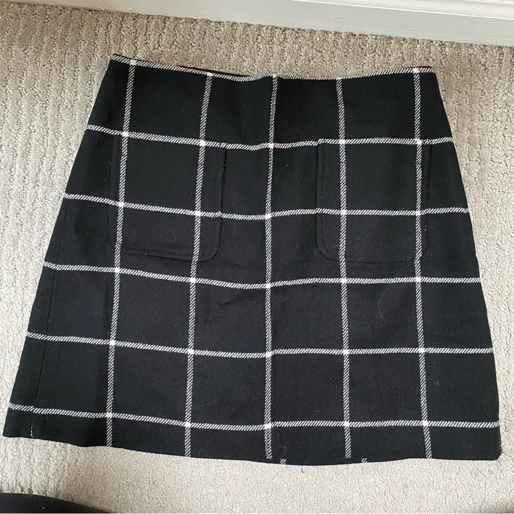 Madewell Windowpane Mini Skirt